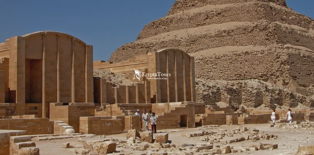 Djoser-Step-Pyramid-At-Saqqara-Oldest-Stone-Pyramid-In-Egypt-EgyptaTours