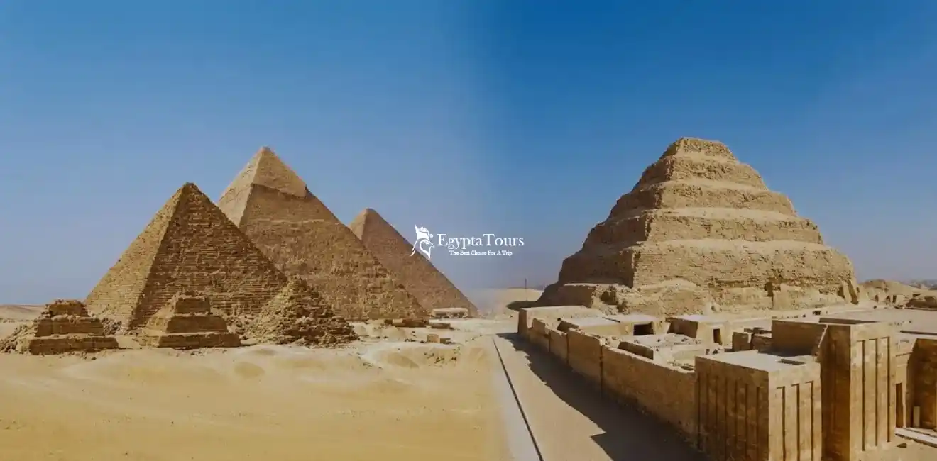 Step-Pyramid-Vs-The-Giza-Pyramids-Key-Differences-EgyptaTours