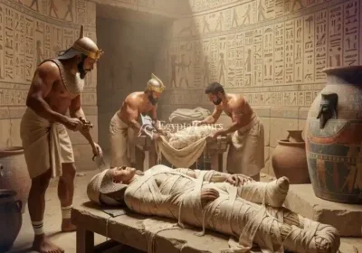 Linen-Wrapping-Process-Of-Pharaoh-Mummification-EgyptaTours-Featured-Image