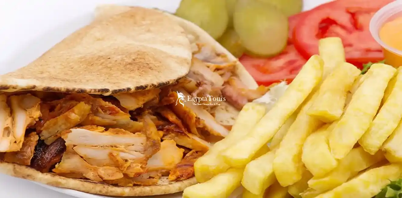 Egyptian-Dishes-Shawarma-Traditional-Street-Food-Wrap-EgyptaTours