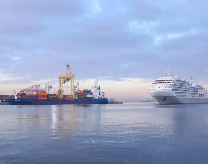 Cargo-And-Cruise-Ships-Navigating-The-Harbor-At-Alexandria-Port-EgyptaTours
