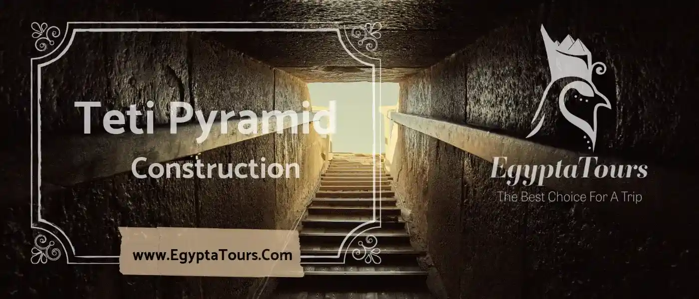 Teti Pyramid in Saqqara: Home of the First Pyramid Texts 6 Teti-pyramid-construction-EgyptaTours