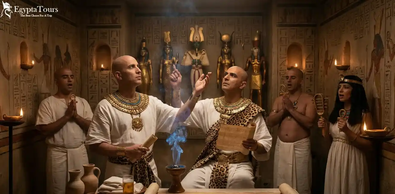 The Judgment of the Dead in Ancient Egypt: Secrets of the Afterlife 12 The-Role-of-Spells-and-Prayers-EgyptaTours