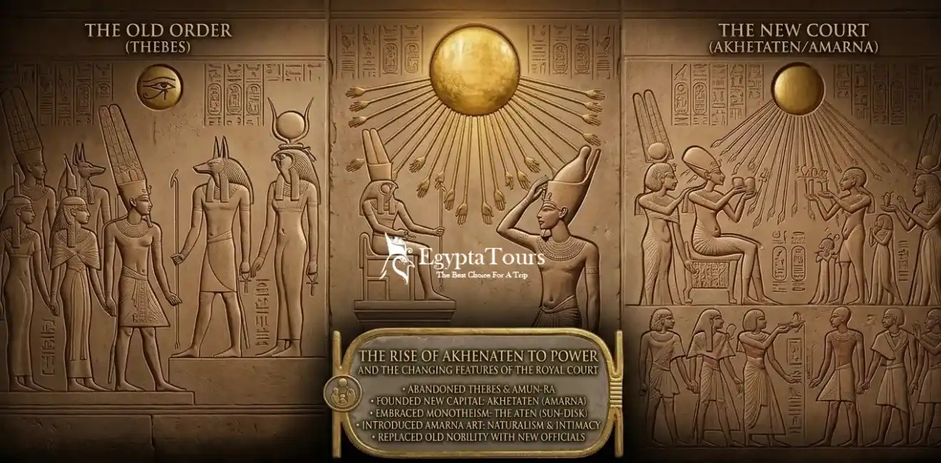 Akhenaten: The Pharaoh Who Changed Ancient Egyptian Religion 9 Family-Relationships-and-Possible-Incest-in-Akhenaten’s-Lineage-EgyptaTours