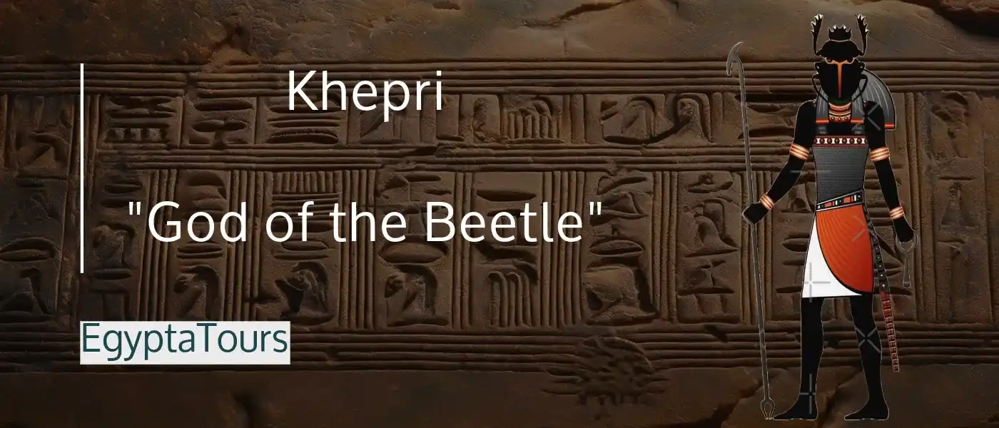 List of Ancient Egyptian Gods and Goddesses: 50 (Names & Magical Facts) 35 Khepri-God-of-the-Beetle-Ancient-Egyptian-gods-and-goddesses-EgyptaTours