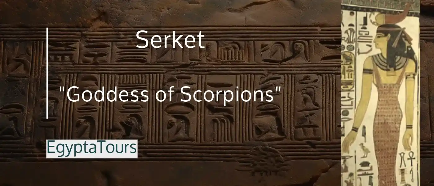 List of Ancient Egyptian Gods and Goddesses: 50 (Names & Magical Facts) 26 Serket-Goddess-of-Scorpions-Ancient-Egyptian-gods-and-goddesses-EgyptaTours