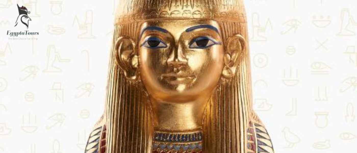 Jewelry in Ancient Egypt: Symbolism, Materials and Magical Designs 10 The-most-famous-pieces-of-jewelry-discovered-in-tombs-The Egyptian Turquoise Mask of Lady Tjoyo
