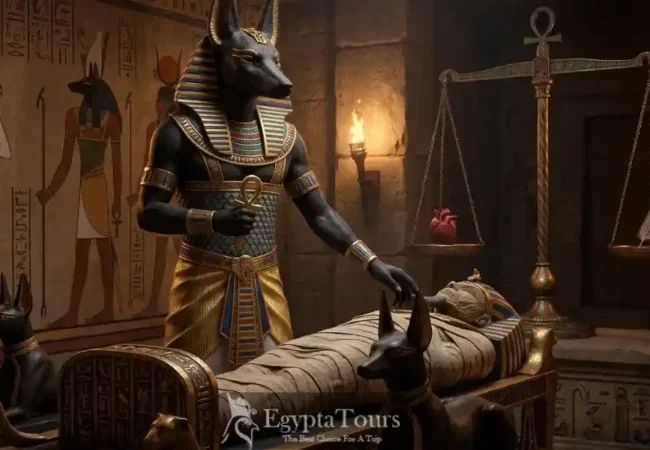 Anubis-Powerful-Egyptian-God-of-the-Afterlife-Explained-EgyptaTours-Featured-Image