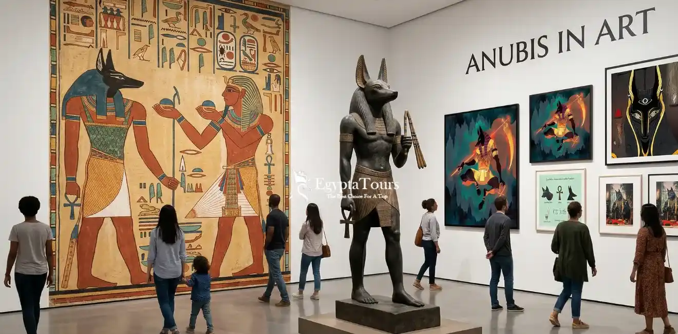 Anubis: Powerful Egyptian God of the Afterlife Explained 11 Anubis-in-Art-EgyptaTours