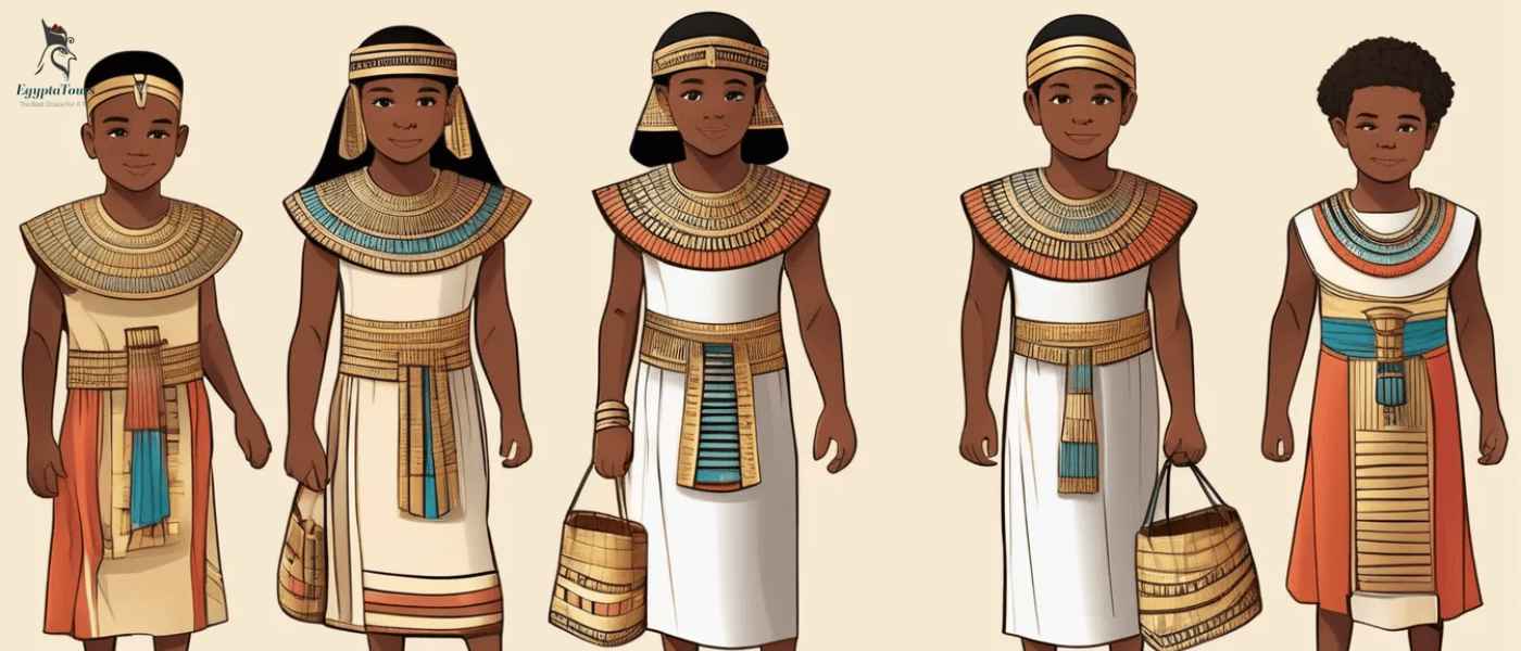 Ancient Egyptian Clothing: Magical Fashion of the Pharaohs and Nobles 9 Children's-clothes-in-ancient-Egypt-EgyptaTours