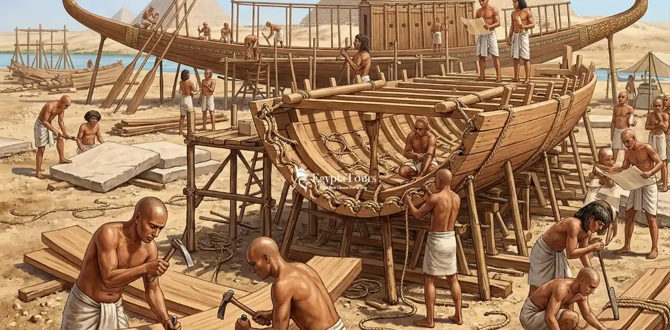 How-the-Khufu-Ship-was-built-EgyptaTours