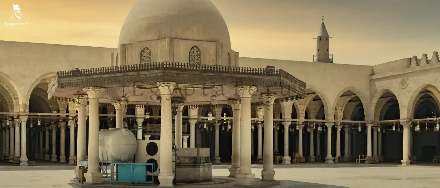 Mosque-of-Amr-Ibn-Al-Aas-Best-8-Sights-in-old-Cairo-EgyptaTours