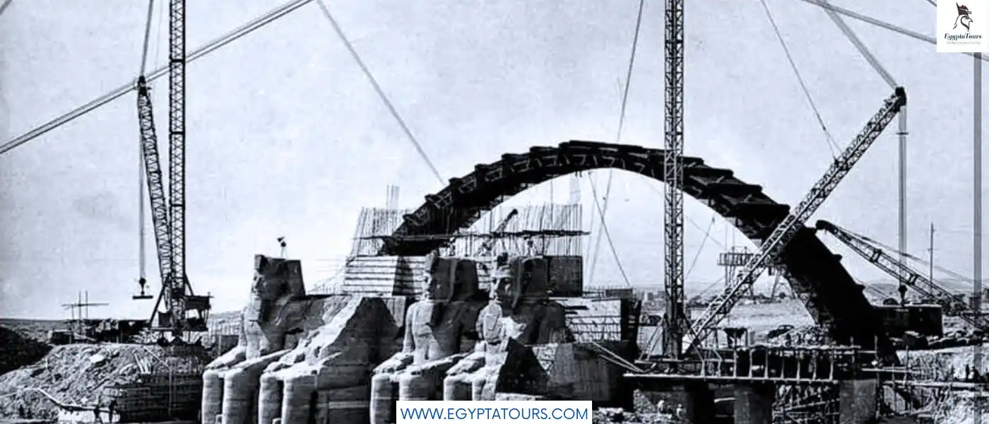 Abu Simbel Temple Relocation: See the Amazing Change 3 Duration-of-rebuilding-and-Abu-Simbel-Temple-relocation-EgyptaTours