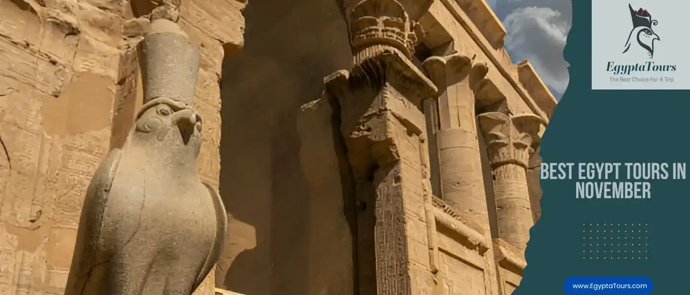 Best Egypt Tours in November 2026: Weather, Prices & Top Itineraries 7 Egypt-Tours-in-November-visiting-Edfu-Temple-EgyptaTours