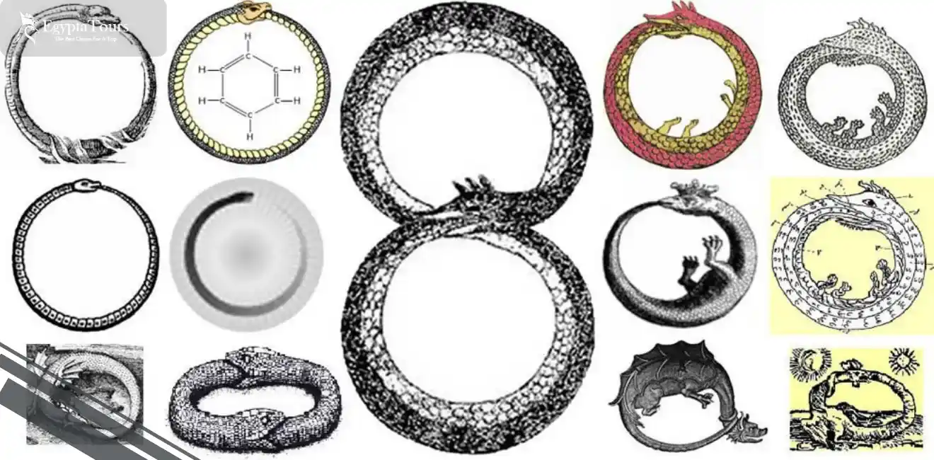 Different-Names-and-Forms-of-the-Ouroboros-Symbol-EgyptaTours