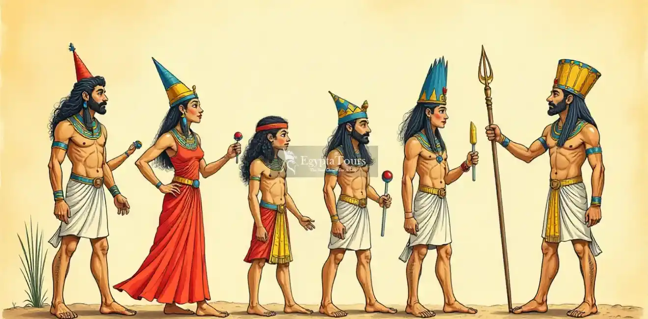 The Creation of Egyptian Mythology 2 The-First-Creation-Gods-in-the-Egyptian-religion-The-Creation-of-Egyptian-Mythology-EgyptaTours