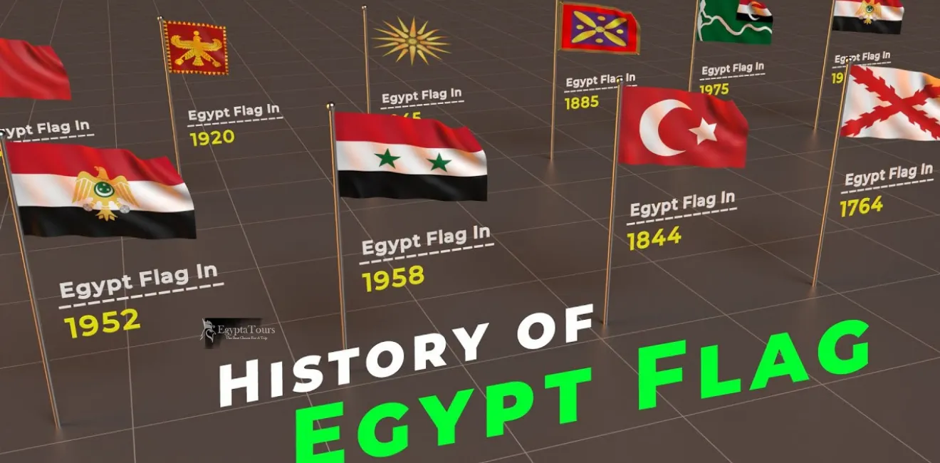 Egypt Flag 2 The-History-Of-The-Egypt-Flag-Through-The-Ages