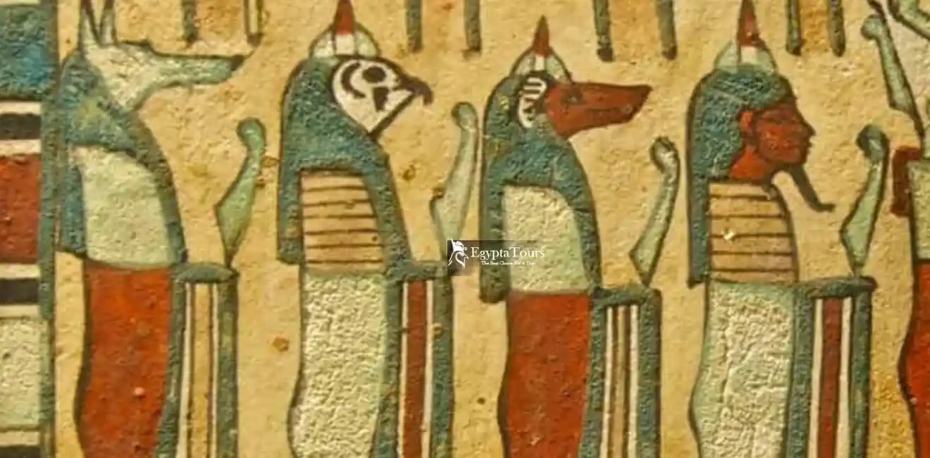 Top 60 Egyptian Ancient Gods 35 The- 4 -Sons -Of -Horus