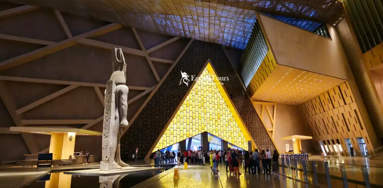 15 Days Cairo Sharm Alexandria and Nile Cruise Tour 7 Grand-Egyptian-Museum-GEM-15-Days-Cairo-Sharm-Alexandria-And-Nile-Cruise-Tour-EgyptaTours